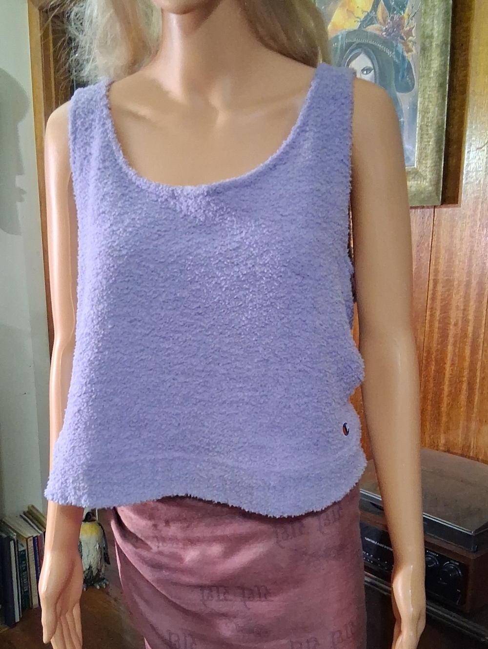 Champion Lavender Fuzzy Tank